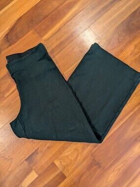 Forest Green Stretch Knit Capris Pants